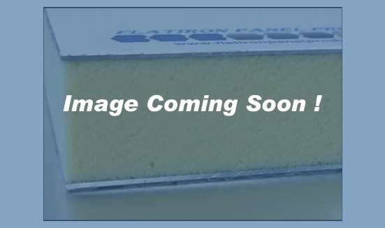 Aluminum Face Skins, Clear Anodized FInish / P400 Polyiso Foam Core Panel - 1.000"T x 48 Inch x 96 Inch