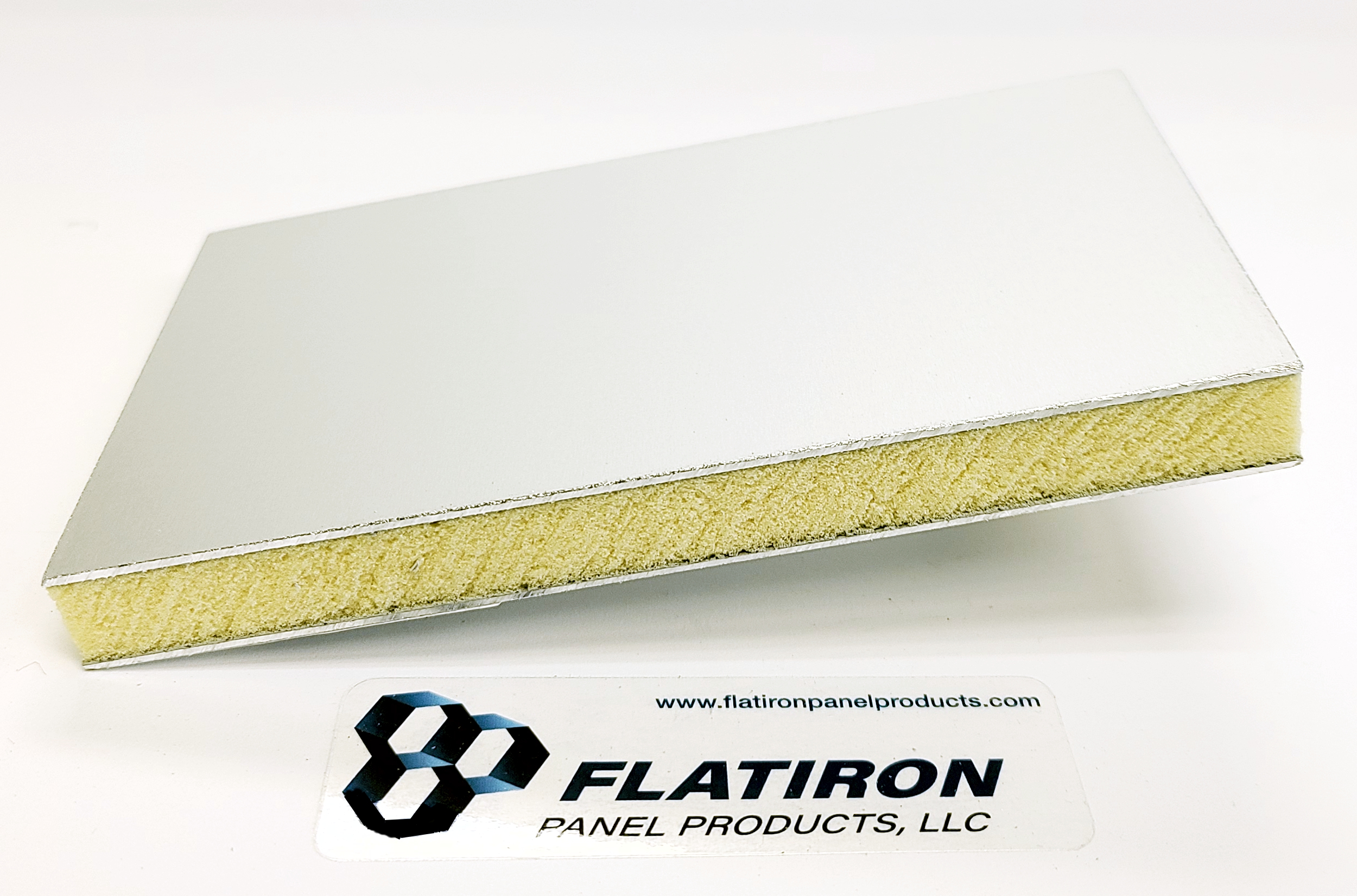 Aluminum Face Skins, Clear Anodized FInish / P400 Polyiso Foam Core Panel - 0.500"T x 48 Inch x 96 Inch