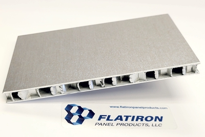 Aluminum Honeycomb Panels - 0.375"T x 48 Inch x 96 Inch - Clear Anodized Finish Face Sheets